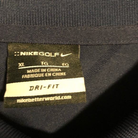 Nike golf blue diamond shirt I. Great condition - Picture 2 of 3